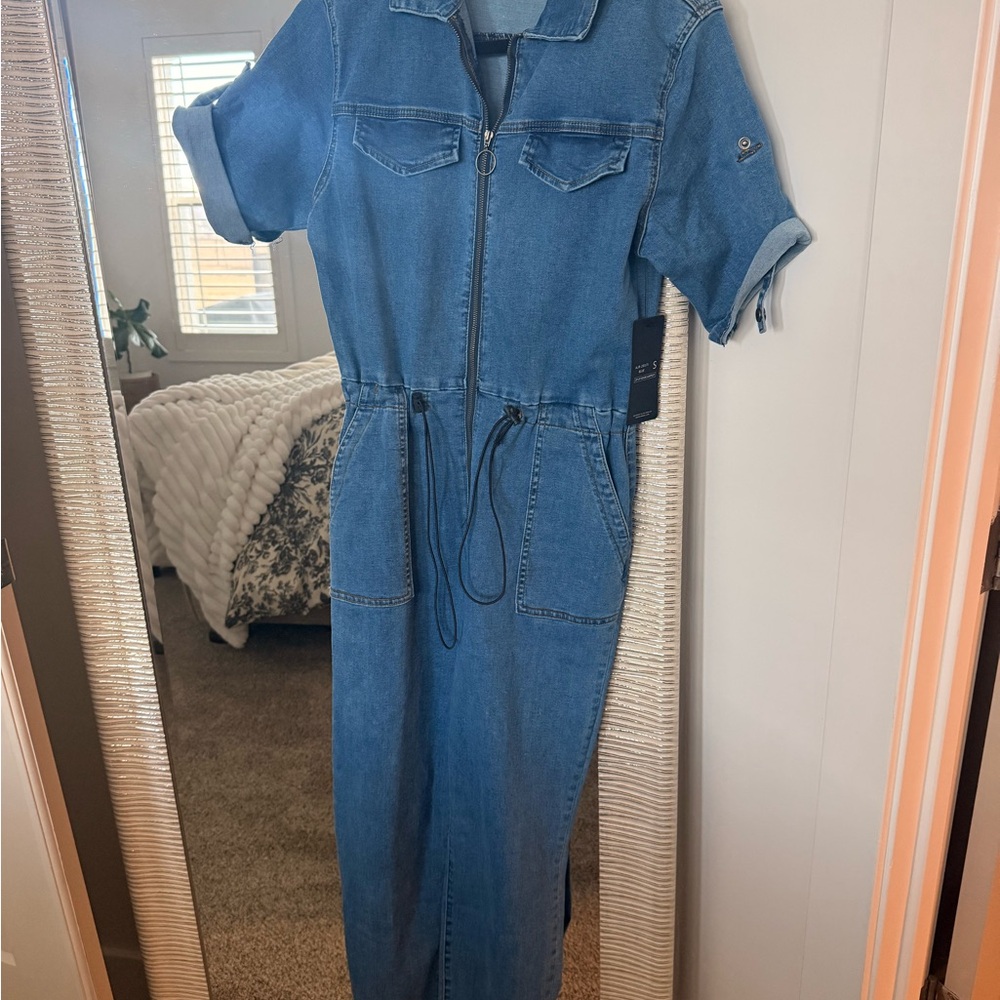 American Bazi Classic Blue Denim Jumpsuit